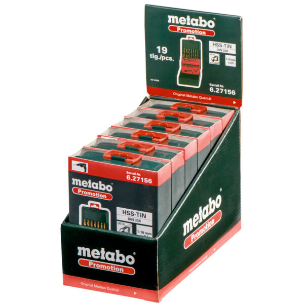 Set burgija-borera za metal Metabo 627156000 1-10mm 19-dijelni