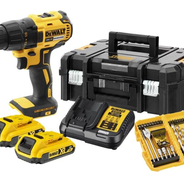 Aku bušilica - odvijač DeWalt DCD777D2K 18V XR sa priborom dvije 2Ah baterije i punjačem u koferu