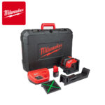 Aku laserski nivelir - križni Milwaukee M12 CLLP-301C 4933478100 sa 3Ah baterijom i punjačem u koferu