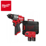 Aku udarna bušilica Milwaukee M12 FPD2-202X 4933479868 sa dvije 2Ah baterije i punjačem u koferu 12V 45Nm