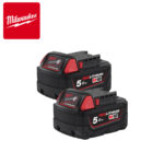 Set dvije baterije za aku uređaje Milwaukee M18 B52 5.0Ah 18V 4932451242