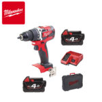 Aku bušilica-odvijač Milwaukee M18 CBLDD-402C 4933464539 bez četkica sa dvije 4Ah baterije i punjačem u koferu 18V 60Nm