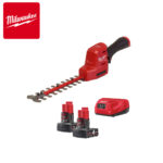 Aku škare - makaze za živu ogradu - živicu Milwaukee M12 FHT20-402 4933479676 sa dvije 4Ah baterije i punjačem 200mm