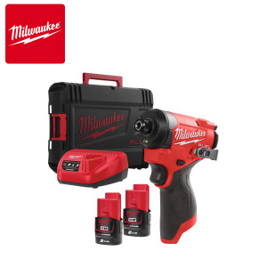 Aku udarni odvijač Milwaukee M12 FID2-202X sa dvije 2Ah baterije i punjačem u koferu 12V 170Nm