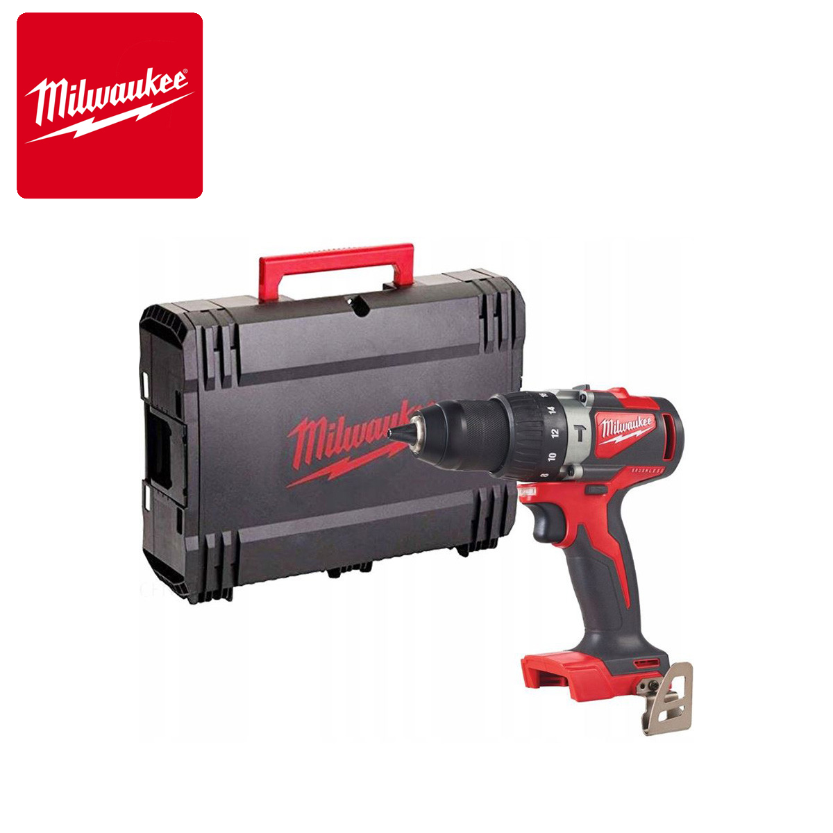 Aku udarna bušilica bez četkica u koferu 18V 82Nm Milwaukee M18 BLPD2-0X 4933464516 Aku udarna bušilica Milwaukee M18 BLPD2-0X 4933464516 bez četkica u koferu 18V 82Nm