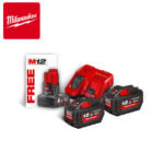 Set tri baterije za aku uređaje i brzi punjač M12-18 FC Milwaukee M18 HNRG-122 4933464261