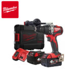 Aku udarna bušilica Milwaukee M18 BLPD2-402X 4933464560 bez četkica sa dvije 4Ah baterije i punjačem u koferu 18V 82Nm