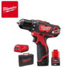 Aku udarna bušilica Milwaukee M12 BPD-202X 4933446045 12V 30Nm sa dvije 2Ah baterije i punjačem u koferu