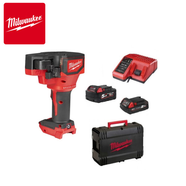 Aku škare-makaze za čelične šipke Milwaukee M18 BLTRC-522X 4933471151 sa dvije baterije i punjačem u HD koferu