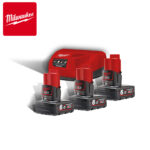 Set tri baterije 6.0Ah sa punjačem C12 C Milwaukee M12 NRG-603 4933459208