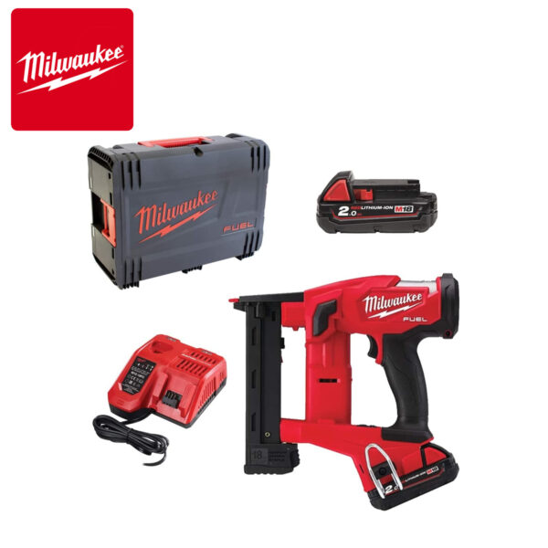 Aku heftalica - klamerica Milwaukee M18 FNCS18GS-202X sa dvije 2Ah baterije i punjačem u HD koferu 18V 4933471940