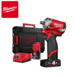 Aku udarni odvijač Milwaukee M12 FIWF12-422X 4933464616 sa dvije baterije i punjačem u koferu 12V 339Nm