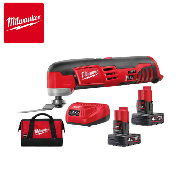 Aku višenamjenski - multifunkcijski alat Milwaukee C12 MT-402B 4933441705 sa dvije 4Ah baterije i punjačem u torbi 12V