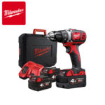 Aku bušilica-odvijač Milwaukee M18 BDD-403C 4933448362 sa tri 4Ah baterije i punjačem u koferu 18V 60Nm