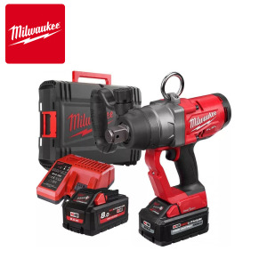 Aku udarni odvijač Milwaukee M18 ONEFHIWF1-802X 4933459733 sa dvije 8Ah baterije i punjačem u HD koferu OneKey 18V 2033Nm