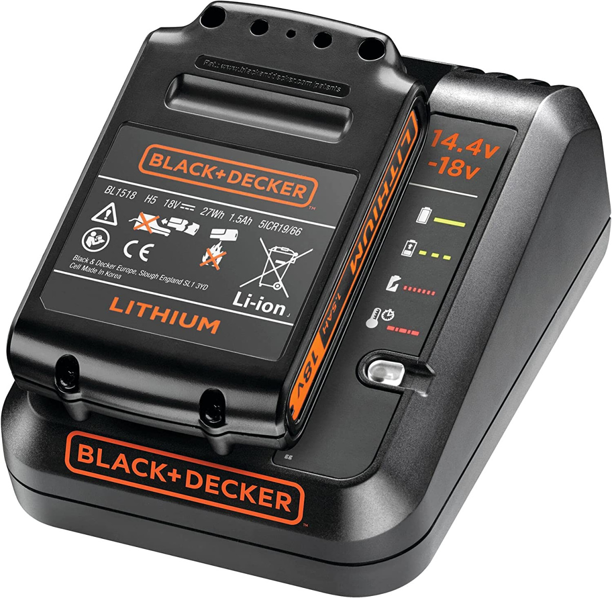 Brzi punjač za aku baterije Black+Decker 1A 14.4-18V BDC1A