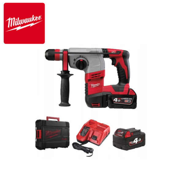 Aku udarna bušilica Milwaukee HD18 HX-402C 4933441280 SDS-Plus sa dvije 4Ah baterije i punjačem u koferu