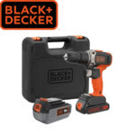 Aku udarna bušilica Black+Decker BCD003MEM2K sa dvije 2Ah i 4Ah baterije i punjačem u koferu
