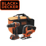 Aku set - udarna bušilica i ubodna pila Black+Decker BCK22S1S 18V sa 1.5Ah baterijom i punjačem u torbi
