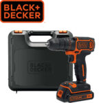 Aku bušilica - odvijač Black+Decker BDCDC18K 18V sa 1.5 baterijom i punjačem u koferu