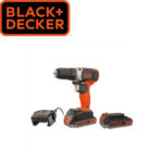 Aku bušilica - odvijač Black+Decker BCD001E2K 18V sa dvije 2.5Ah baterije i punjačem