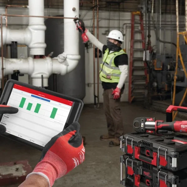 Aku mašina za presovanje - presa Milwaukee M18 ONEBLHPT-302C Geberit Mapress set sa dvije 3Ah baterije tri čeljusti i punjačem u koferu 4933480904