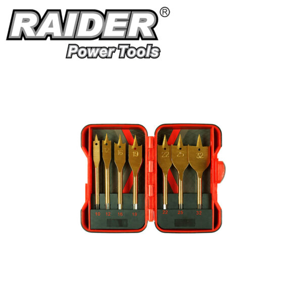 Set burgija-borera za bušilice za drvo Raider 157794 7-dijelni 10-32mm