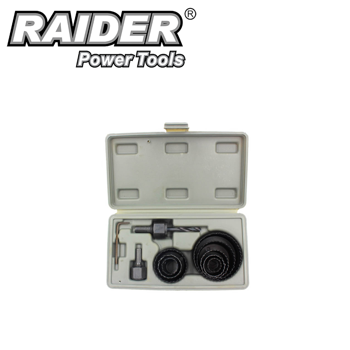 Kruna za drvo 11-dijelni 19-64mm Raider 157707 Set kruna-kronera za drvo Raider 11-dijelni 19-64mm 157707