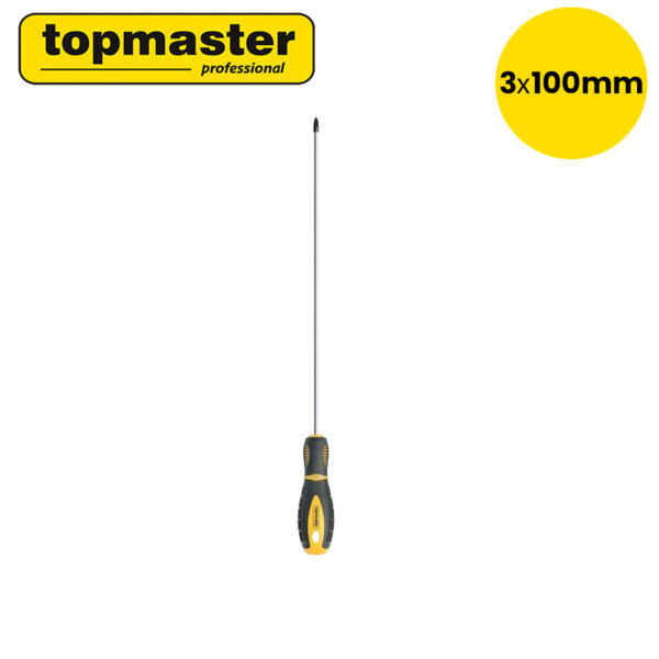 Pljosnati izvijač - šarafciger Topmaster Professional TMP 3х100mm 221572