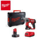 Aku udarna bušilica Milwaukee M12 CH-602X 4933451510 sa dvije 6Ah baterije i punjačem u HD koferu 12V