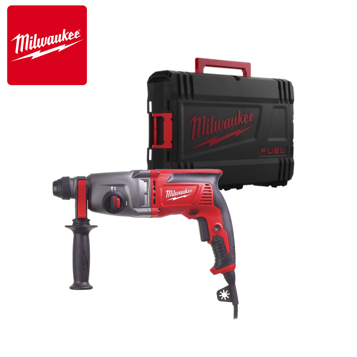 Fiksirajući čekić SDS-Plus u koferu 26mm 800W Milwaukee PFH 26 T 4933464581 Električna udarna bušilica Milwaukee PFH 26 T 4933464581 26mm 800W SDS-Plus u koferu