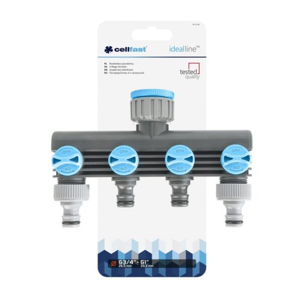 Razdjelnik kvartarni - na 4 crijeva Cellfast Ideal 52-240