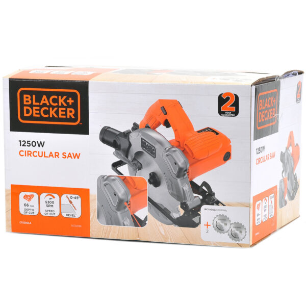 Električna ručna kružna pila - cirkular Black+Decker CS1250LA 1250W 190mm sa laserom