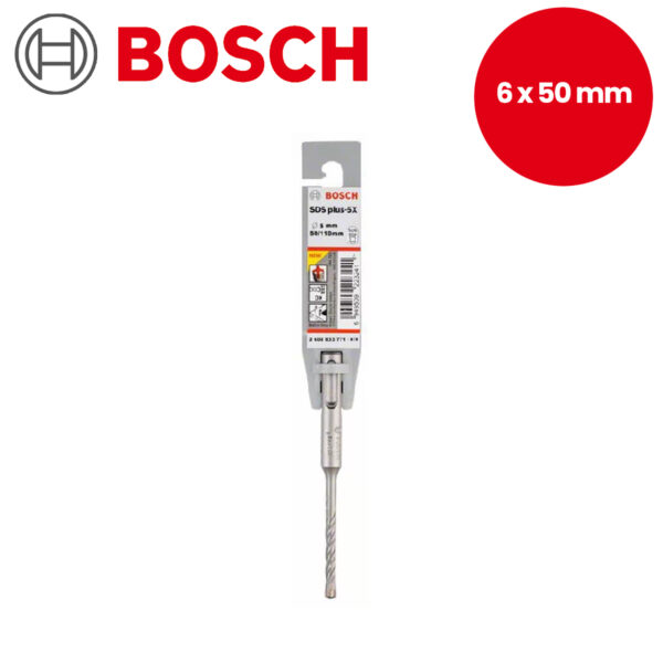 Burgija - borer za bušilice za armirani beton Bosch 2608833777 5X SDS-PLUS 6x50mm