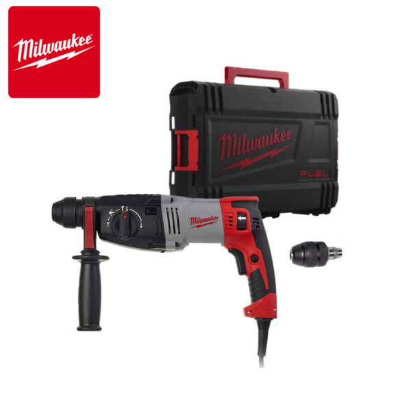Električna udarna bušilica Milwaukee PH 28 X SDS-Plus 4933396392 28mm 820W sa Fixtec steznom glavom u koferu