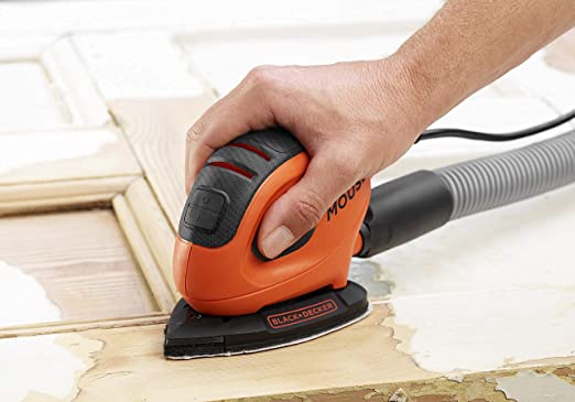 Električna vibraciona brusilica - šlajfarica Black+Decker BEW230K 55W sa priborom u koferu
