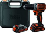 Aku bušilica - odvijač Black+Decker BL186KB 18V sa dvije 1.5 Ah baterije i punjačem u koferu