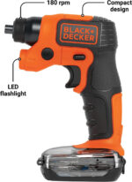 Aku odvijač - zavrtač Black+Decker BDCSFS30C 4V sa baterijom