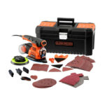 Električna vibraciona brusilica - šlajfarica Black+Decker KA280LKA 220W 4u1 sa priborom u kutiji