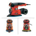 Električna vibraciona brusilica - šlajfarica Black+Decker KA280LKA 220W 4u1 sa priborom u kutiji
