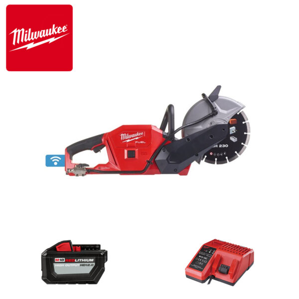 Aku rezač-sjekač asfalta-betona Milwaukee M18FCOS230-121 4933471697 18V 230mm sa baterijom i punjačem u koferu