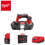 Aku tračna pila Milwaukee M12BS-402C 4933441805 41mm 12V sa 2 baterije i punjačem u koferu