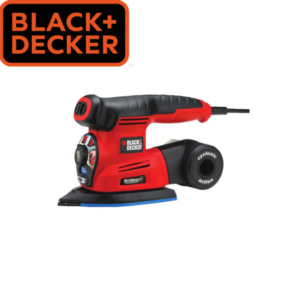 Električna vibraciona brusilica - šlajfarica Black+Decker KA280LK 220W 4u1 sa priborom u koferu