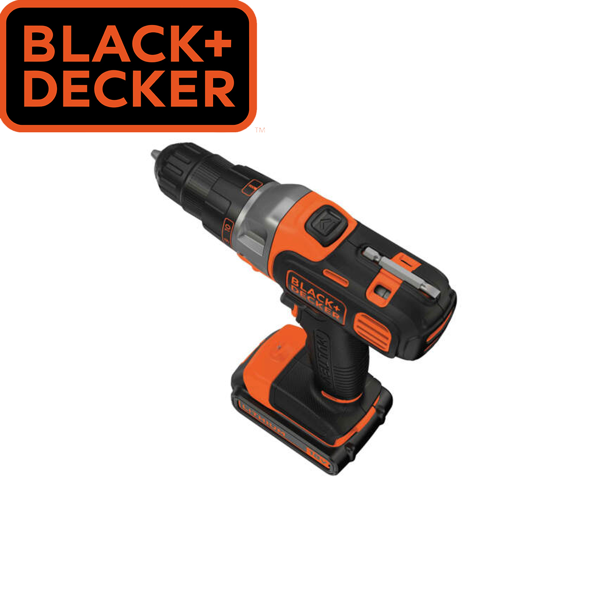 Cordless drill MT218K / 18V / 1,5 Ah / Multievo Starter kit, Black