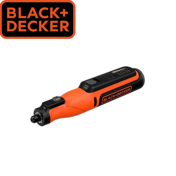 Aku hobi univerzalni alat za brušenje Black+Decker BCRT8IK sa 36-dijelnim setom pribora i baterijom i punjačem