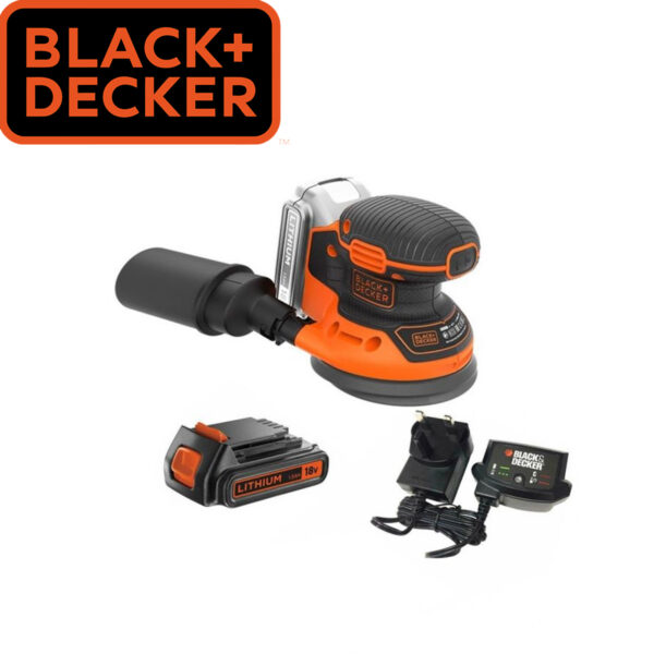 Aku vibraciona brusilica - šlajfarica Black+Decker BDCROS18 18V sa baterijom i punjačem