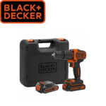 Aku udarna bušilica Black+Decker BDCHD18KB 18V sa dvije 1.5Ah baterije i punjačem u koferu