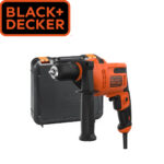Električna udarna bušilica Black+Decker BEH200K 500W u koferu