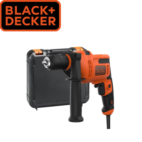 Električna udarna bušilica Black+Decker BEH200K 500W u koferu