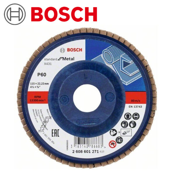 Lamelna brusna ploča za brusilice Bosch X431 115 mm A60 2608601271
